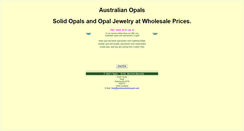 Desktop Screenshot of opalsaustralianopals.com