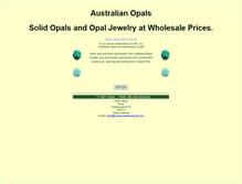Tablet Screenshot of opalsaustralianopals.com